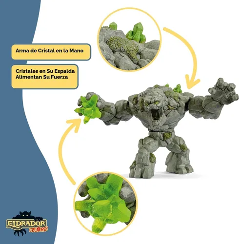 Miniatura 6 de Schleich Eldrador - Figura de acción para niños de 7 a 12 años, monstruo de piedra