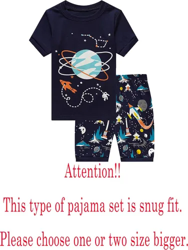 Miniatura 2 de Family Feeling Boys Summer Pajamas Sets Short Sets