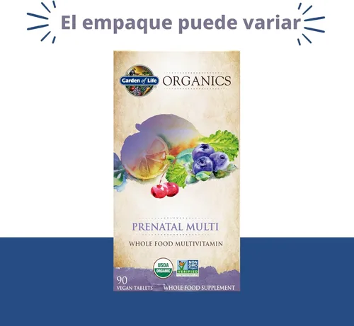 Miniatura 2 de Comprimidos Prenatal Multi Kind Organics de Garden of Life, hhh-kyyy-tra-rat8332, 1, 1