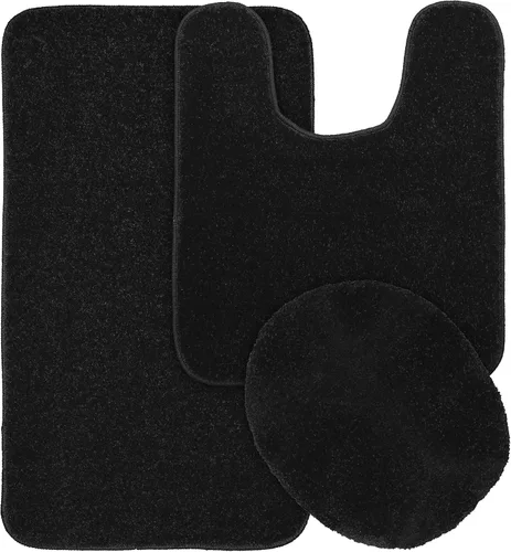 Miniatura 26 de Garland Rug Gramercy - Alfombra de baño rectangular lavable de polipropileno de felpa de 20 x 34 pulgadas, color azul lavabo, suave, absorbente