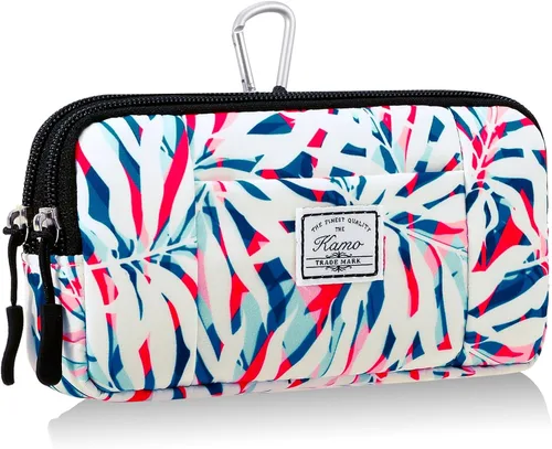 Miniatura 16 de KAMO Funda multiusos de lona horizontal para smartphone, funda para teléfono celular con asa para cinturón, bolsas de cinturón para mujeres, funda