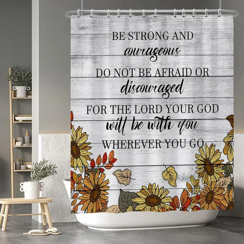 Miniatura 132 de Baocicoo - Cortina de ducha de abeja de miel, diseño de abeja de caricaturas, pista voladora, rústica, floral, para baño, decoración de bañera