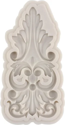 Miniatura 4 de Moldes de silicona estilo barroco con espirales, moldes de encaje, moldes de flores en relieve, molde de filigrana para decoración de pastel