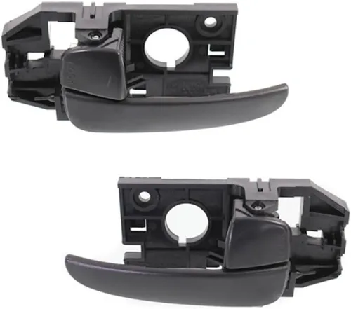 Miniatura 5 de Para Hyundai Elantra 2001-2006 Manija de puerta interior Trasera, lado del conductor Negro Con botón de bloqueo de puerta Recorte