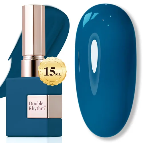 Miniatura 40 de Double Rhythm 15ml de esmalte de uñas en gel, color puro, mismo color, misma botella, esmalte de uñas de remoción para arte de manicura en salón