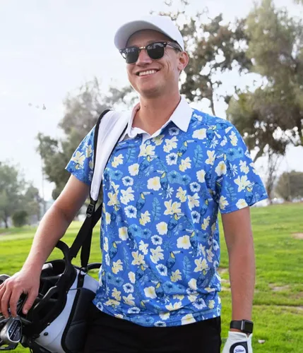 Miniatura 6 de Tipsy Elves Polo de golf - Polo deportivo de rendimiento para hombre
