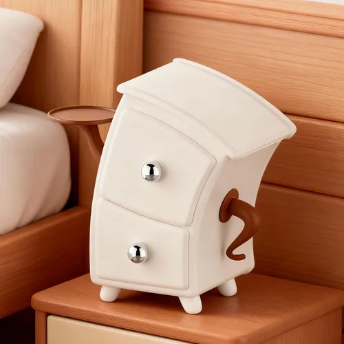 Miniatura 6 de Cosmetic Puff Organizer Drawer, Makeup Box, Dustproof Makeup Organiser, Cosmetic Dressing Table Organiser