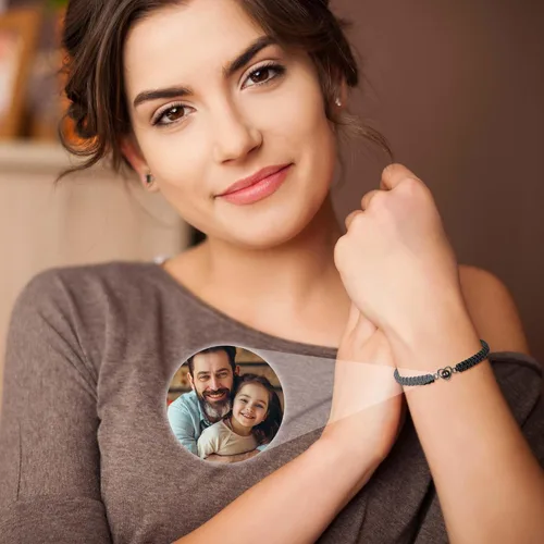 Miniatura 2 de Pulseras personalizadas con fotos, pulsera con imagen en el interior, pulseras para parejas, foto personalizada, regalos de cumpleaños