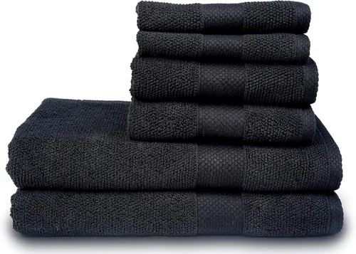 MAURA Juego de toallas de baño de alta calidad, 100% algodón, 6 toallas de baño ultra absorbentes, de secado rápido, suaves para baño, calidad de