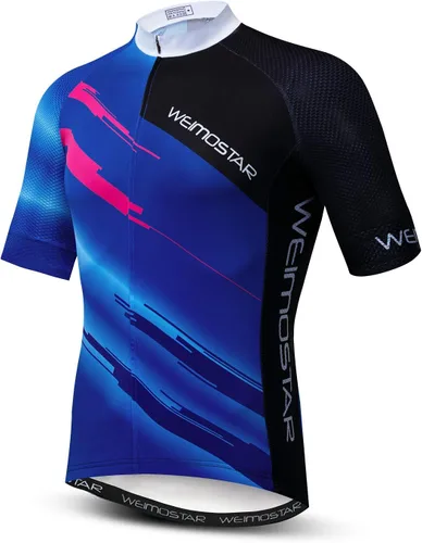 Miniatura 122 de Nuevo Pro cremallera completa hombres ciclismo Jersey manga corta Riding Shirt USA