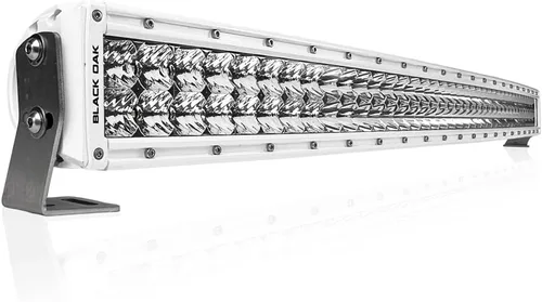 Miniatura 8 de Black Oak LED Marine Barra de luz LED curvada, Barra de luz de doble fila de 20 pulgadas, Combo, Foco, Ópticas de inundación (5W/200W) Serie Pro