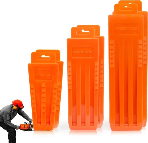Miniatura 9 de NEO-TEC Paquete de 6 cuñas de tala de árboles, cuñas de motosierra, equipo de corte de árboles de 5.5 + 8 pulgadas, equipo de corte de árboles