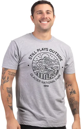 Miniatura 69 de Camiseta de senderismo Still Plays Outside Divertida camiseta para excursionista, camping, campista, al aire libre, hombres y mujeres