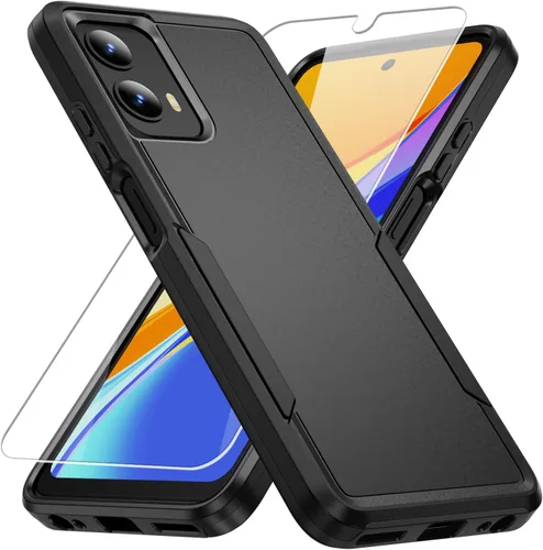 Miniatura 16 de Funda para Moto G 5G 2023, con Protector de Pantalla [Probado contra Caídas de Grado Militar] Funda Protectora de Servicio Pesado Resistente Rugosa