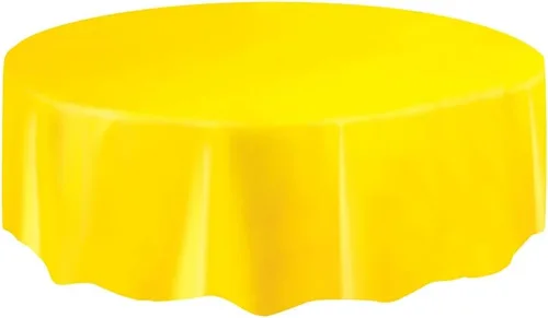 Miniatura 7 de Mantel redondo de plástico sólido negro (84 pulgadas), 1 unidad, diseño elegante y calidad premium, ideal para fiestas, eventos y uso diario
