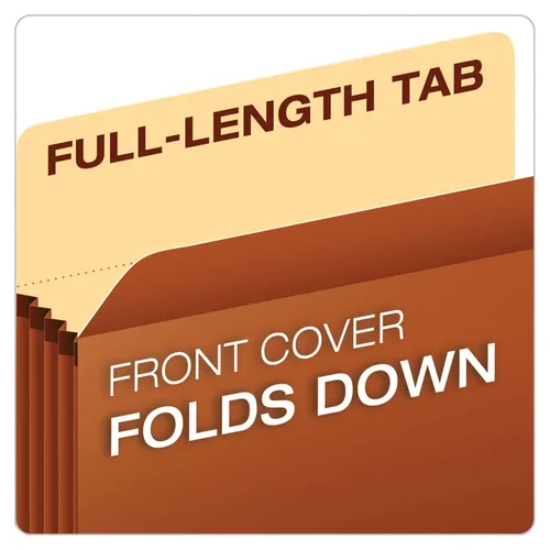 Miniatura 4 de Pendaflex Bolsillos de archivo expandibles, tamaño carta, expansión de 5.25", reforzados con material DuPont™ Tyvek®, tamaño carta, Redrope, 10 por