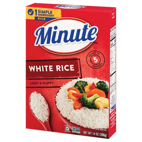 Miniatura 8 de Arroz blanco Minute, arroz blanco instantáneo para cenas rápidas, caja de 28 onzas