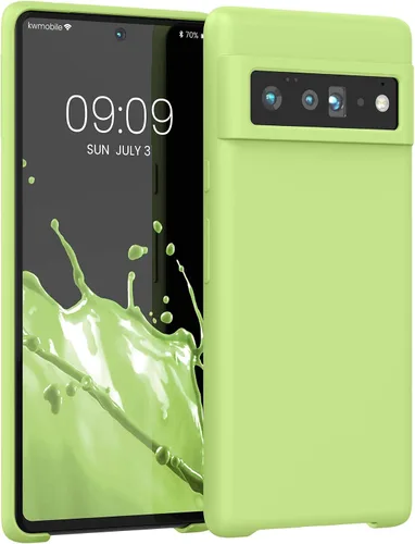 Miniatura 565 de kwmobile Funda Compatible con Google Pixel 6 Pro - Funda de teléfono de silicona TPU con acabado suave - Azul Arrecife