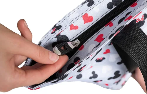 Miniatura 6 de Disney Bolsa de viaje con cremallera y estampado de iconos de Mickey y Minnie Mouse