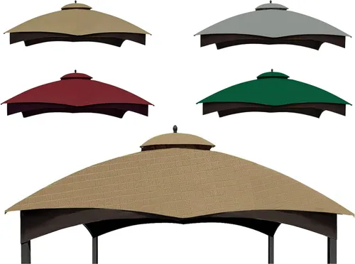 Miniatura 15 de SCOCANOPY - Toldo de repuesto color Beige Claro Ripstop para gazebo Lowe's Allen Roth 10 x 12 Modelo #GF-12S004B-1 / GF-12S004BTO Ripstop beige claro