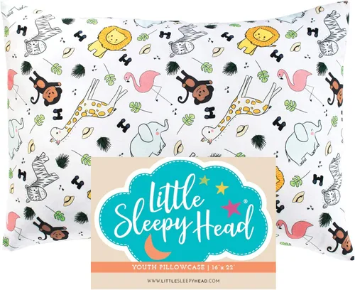 Miniatura 67 de Little Sleepy Head Funda de almohada para niños pequeños, 100% algodón y funda de almohada hipoalergénica para almohada de niños pequeños, funda