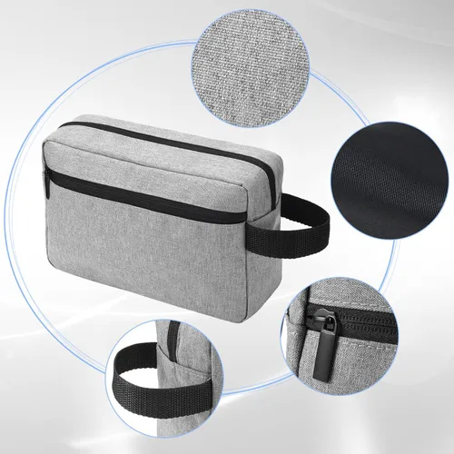 Miniatura 2 de Paterr Neceser de Viaje de 16 Piezas para Mujeres y Hombres, Grande, Resistente al Agua, Bolsa de Afeitar Colgante, Bolsa Cosmética con Asa y Negro