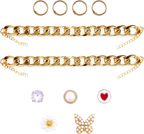 Miniatura 2 de Dijes brillantes para zapatos para mujeres, adolescentes y niñas, accesorios de decoración de zapatos lindos para zuecos, paquete de dijes geniales