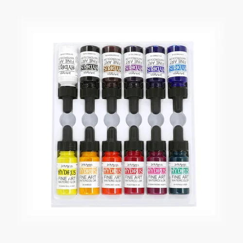 Miniatura 2 de Dr. Ph. Martin, botellas de acuarela para bellas artes Hydrus, de 0.5 oz, juego de 12 (Juego 1)