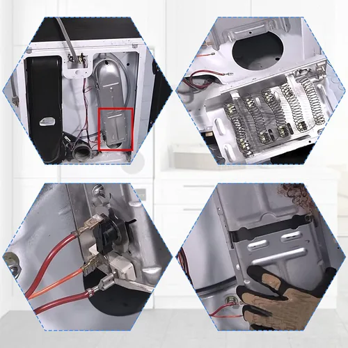 Miniatura 6 de MEDC465HW0 WED4815EW1 MEDC300BW0 MEDC200XW1 EED4400WQ WED5300SQ0 WED5000DW2 MED4500MW0 Elemento calefactor para Maytag Whirlpool por APPLIANCEMATES