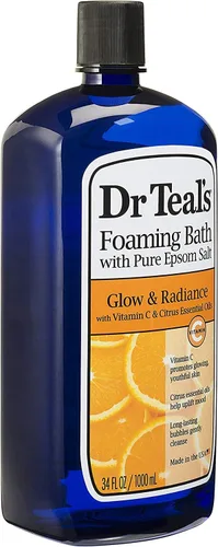 Miniatura 3 de Dr. Teal's - Set de regalo de variedad de baño espumoso (paquete de 2, 34 onzas cada una) – Calmar y dormir lavanda, resplandor y resplandor