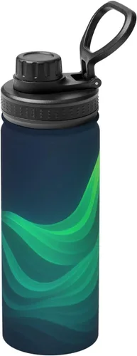 Miniatura 17 de Colorful Clouds Printed Insulated Water Bottle, 18oz Stainless Steel Funny Travel Mug, Leakproof Hot & Cold for Sports, Gym, Hiking