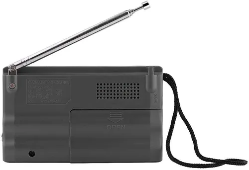 Miniatura 9 de Receptor de radio AM/FM portátil, radio AM FM de bolsillo con antena telescópica altavoz integrado y conector para auriculares para viajes al aire