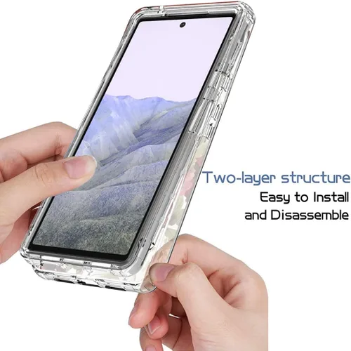 Miniatura 4 de Funda de teléfono para Pixel 6 Pro, Pixel 6 XL G8VOU, bonito patrón de mandala transparente de cuerpo completo, funda protectora para Google Pixel 6