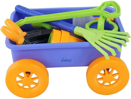 Miniatura 7 de Dimple Juego de juguetes de jardín y herramientas, juego de jardinería para niños – 15 piezas de juguetes al aire libre para niños pequeños