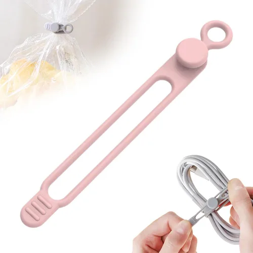 Miniatura 11 de Organizador de Cables de Datos, 2025 Nuevos Organizadores de Auriculares de Silicona, Bridas de Cable de Silicona Organizadores Reutilizables