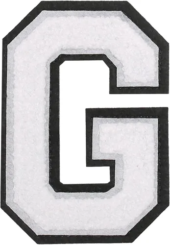 Miniatura 79 de GYGYL - 3 parches de letras deportivas de felpilla con purpurina, parches para planchar de tamaño grande para decoración de disfraces