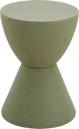 Miniatura 10 de LeisureMod Mesa auxiliar moderna de reloj de arena, mesa auxiliar de tambor de carcasa de ABS con almacenamiento para uso en interiores y Azul
