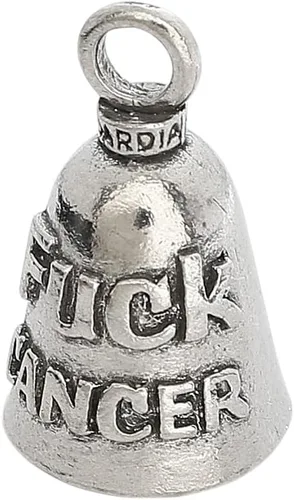 Miniatura 18 de Guardian Bell Sentiment Bell con llavero y bolsa de terciopelo negro Campana de motocicleta Peltre sin plomo Fabricado en Estados Unidos