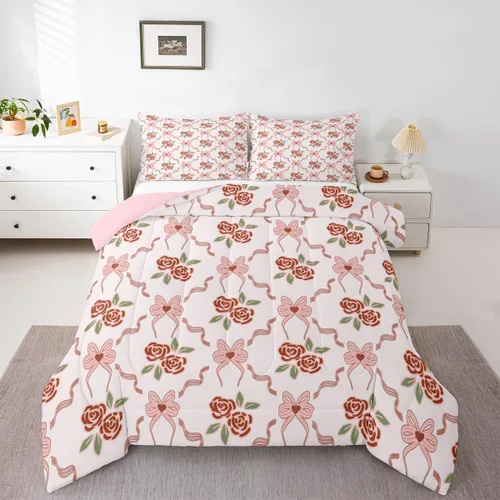 Miniatura 11 de Feelyou Juego de edredón de sandía, tamaño individual, juego de ropa de cama de frutas frescas de verano para niños, decoración de frutas rojas, 1