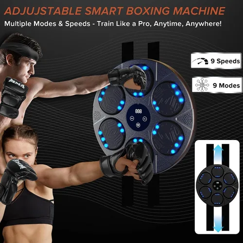 Miniatura 4 de Music Boxing Machine Kit Wall Mounted Smart Boxing Machine & Counter Complete Boxing Kit More Than a Standard Punching Machine for Adults & Home