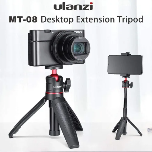 Miniatura 4 de ULANZI MT-08 Barra de extensión trípode Mini Selfie Stick trípode mango agarre para iPhone 11 Pro Max Samsung cámara Sony Canon Nikon Vlogging