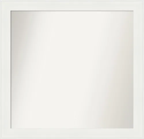 Miniatura 148 de Amanti Art Espejo de baño blanco para sobre el fregadero, 24 x 24 pulgadas, hecho a medida, espejo de tocador cuadrado blanco estrecho, marco