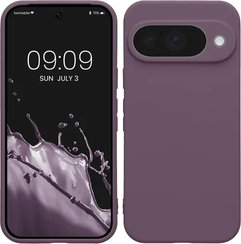 Miniatura 160 de kwmobile Funda compatible con Google Pixel 9 Pro - Funda protectora delgada de TPU para teléfono - Acabado mate suave - Negro mate
