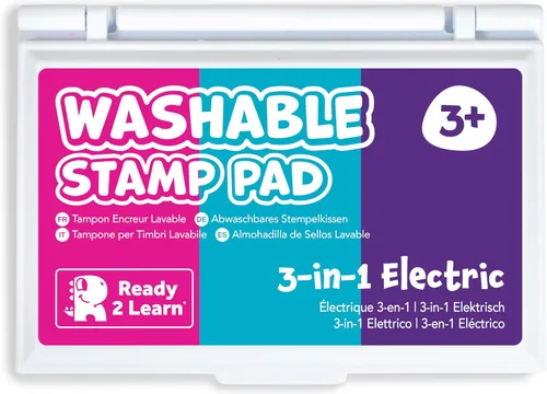 Miniatura 15 de READY 2 LEARN Almohadilla de sello lavable para niños, verde, almohadilla de tinta no tóxica para sellos, resistente a la decoloración, para decorar