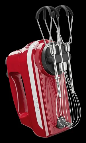 Miniatura 4 de KitchenAid Batidora de mano de 6 velocidades con batidores de borde flexible + batidora de mano con cable de velocidad variable KitchenAid Empire Red