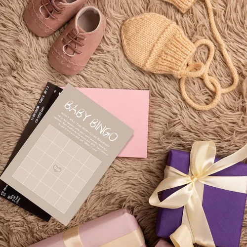 Miniatura 3 de Juego de 150 tarjetas de juegos de baby shower, 6 juegos divertidos que incluyen bingo, Don't Say Baby, Price is Right y más, perfecto para hasta 25