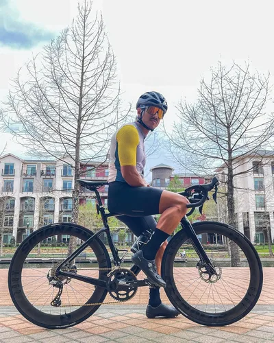 Miniatura 5 de Maillot de ciclismo para hombre, manga cortalarga, camisas de ciclismo con cremallera completa con bolsillos, ropa de bicicleta de carretera