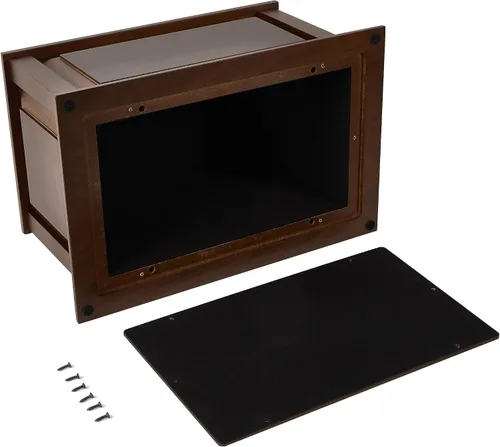 Miniatura 4 de Urna de cremación funeraria extra grande de madera hecha a mano para cenizas humanas adultas de hasta 320 libras Negro claro