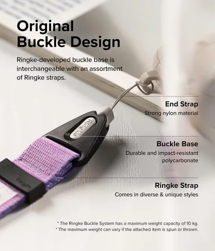 Miniatura 5 de Ringke Correa de mano [correa de muñeca para teléfono] diseñada para correa de cámara y correa de teléfono, cordón universal ajustable resistente