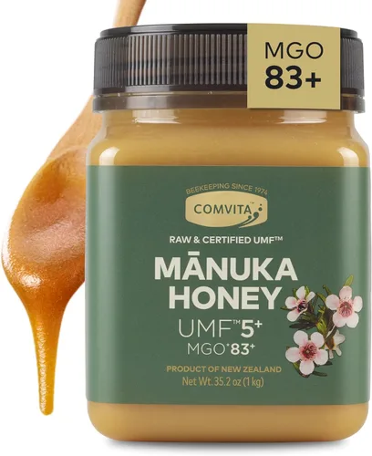 Comvita Miel de Manuka UMF 5+ (MGO 83+) - Miel de Manuka cruda de Nueva Zelanda, pura y sin pasteurizar, superalimento para la salud inmunológica,